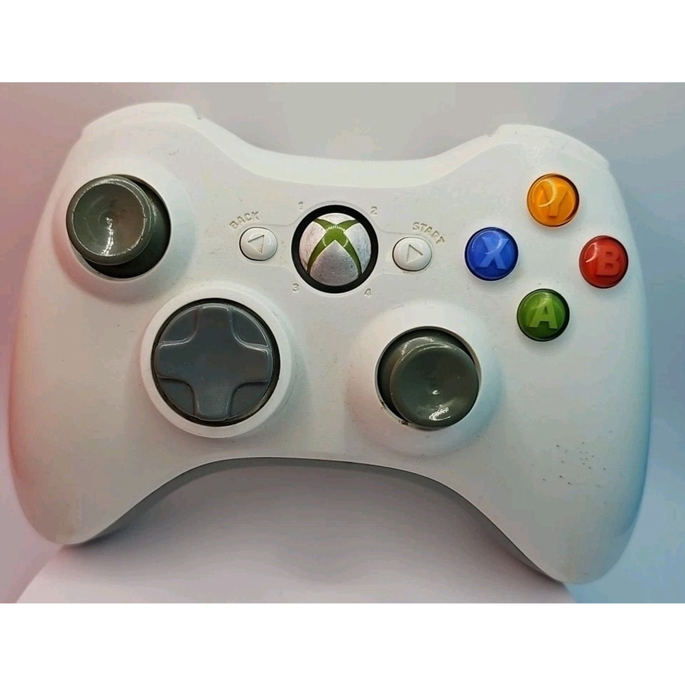 Official Microsoft Xbox 360 Wireless Controller White OEM Original Tested